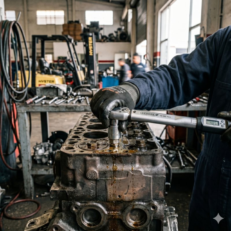 Reparación de motores diésel y gasolina de montacargas